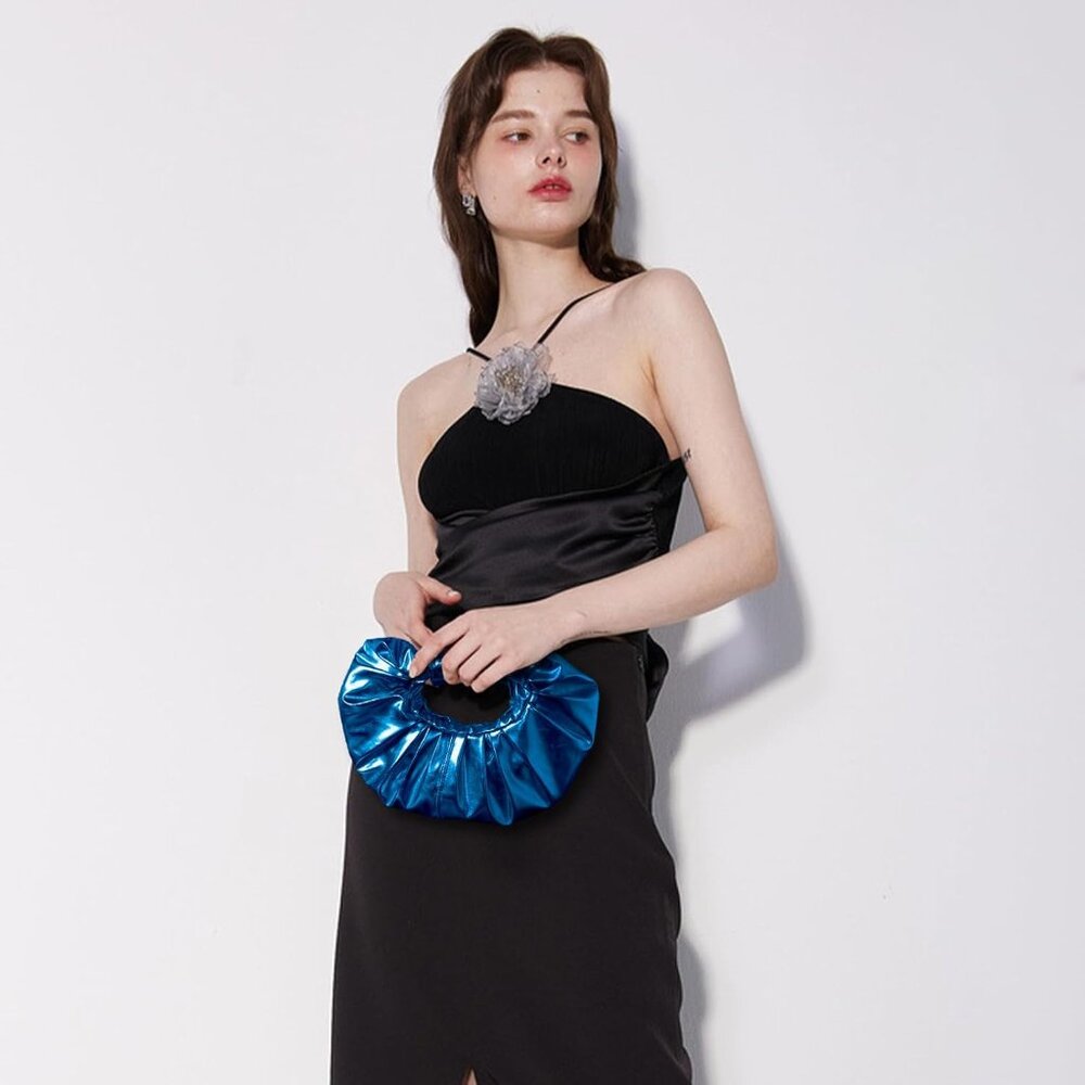 Clutch Purse for Women - Evening Clutch PU 3-blue - Picture 2 of 7